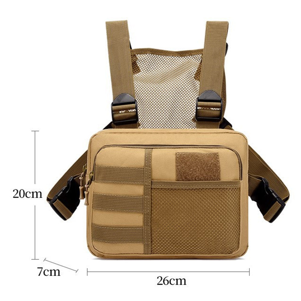 YA136 Waterproof Oxford Cloth Tactical Chest Bag Running Sports Vest Pouch YA136 Waterproof Oxford Cloth Tactical Chest Bag Running Sports Vest Pouch